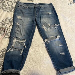 KanCan distressed boyfriend jeans